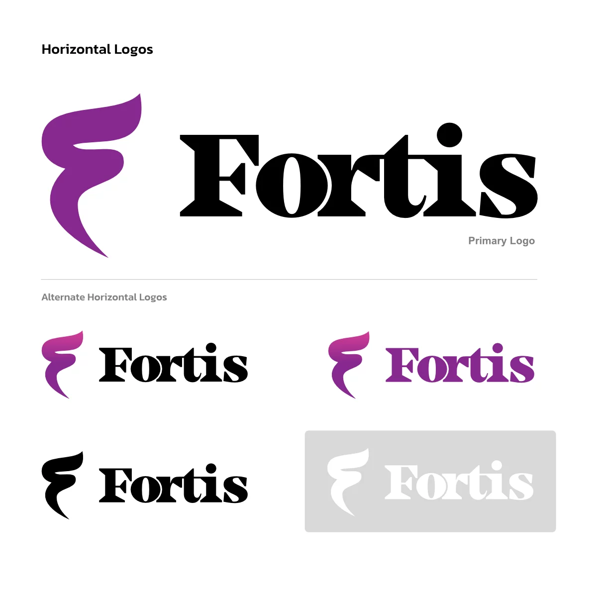 Fortis logo alternates.