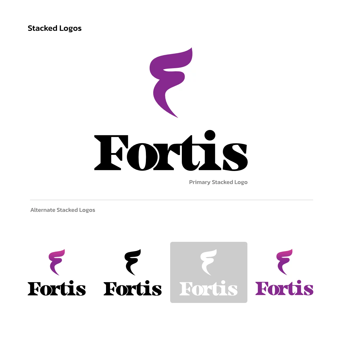 Fortis logo alternates.