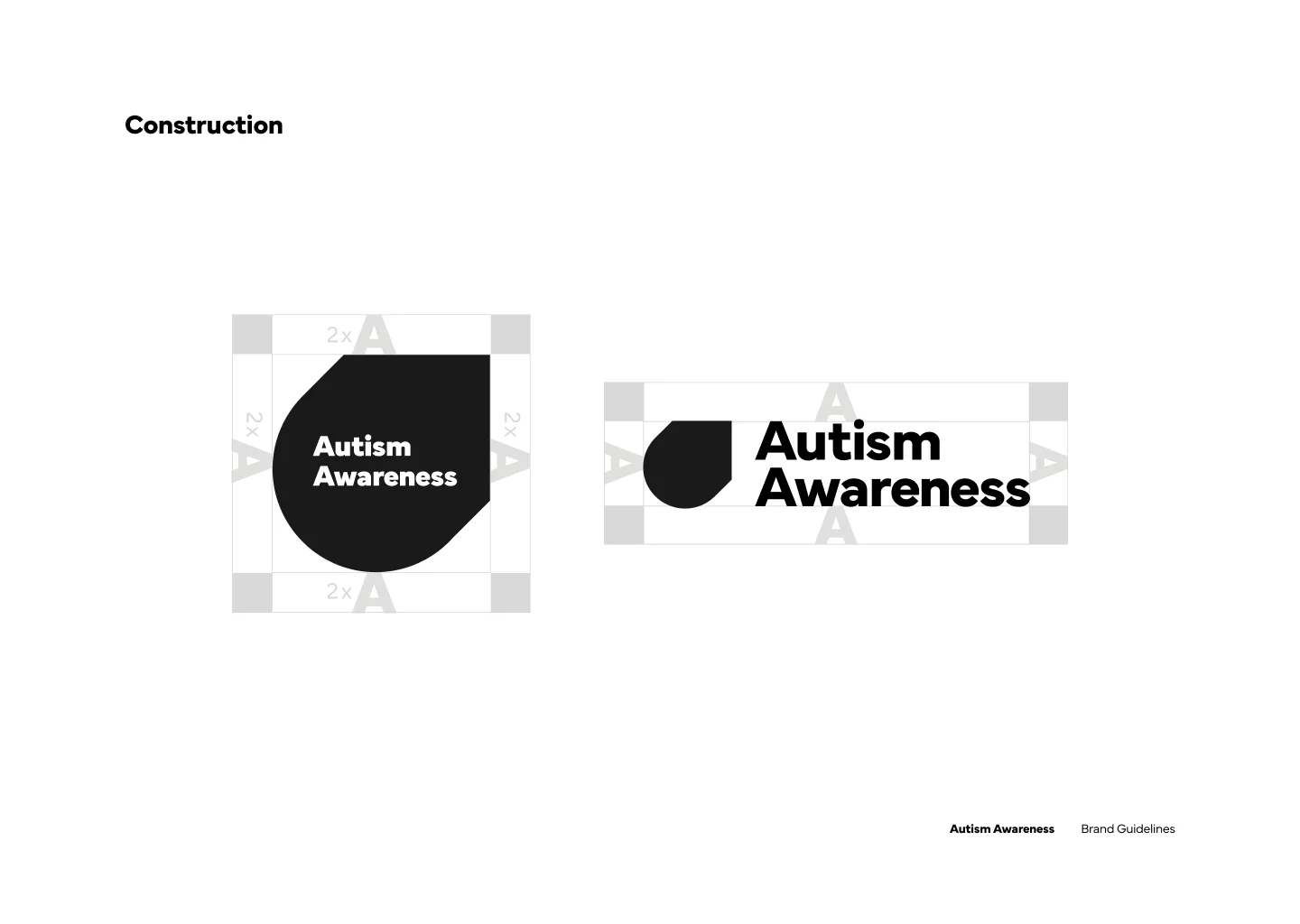 Autism Awareness — logo construction