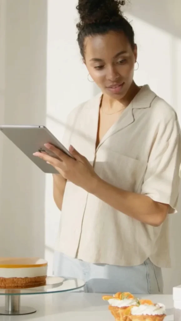 Woman on iPad